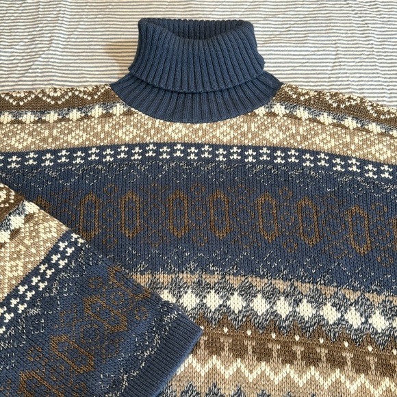BUGLE BOY for Her • Vintage Fair Isle Sweater Size Large - Picture 2 of 9